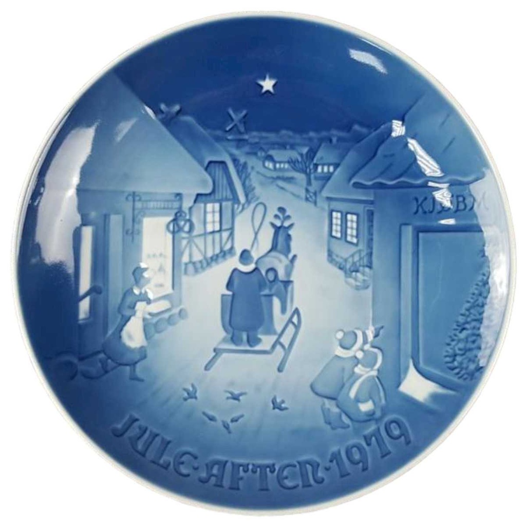 [45817049] Wandteller Sammelteller Bing & Grondahl Weihnachten Blau gebraucht - sehr gut