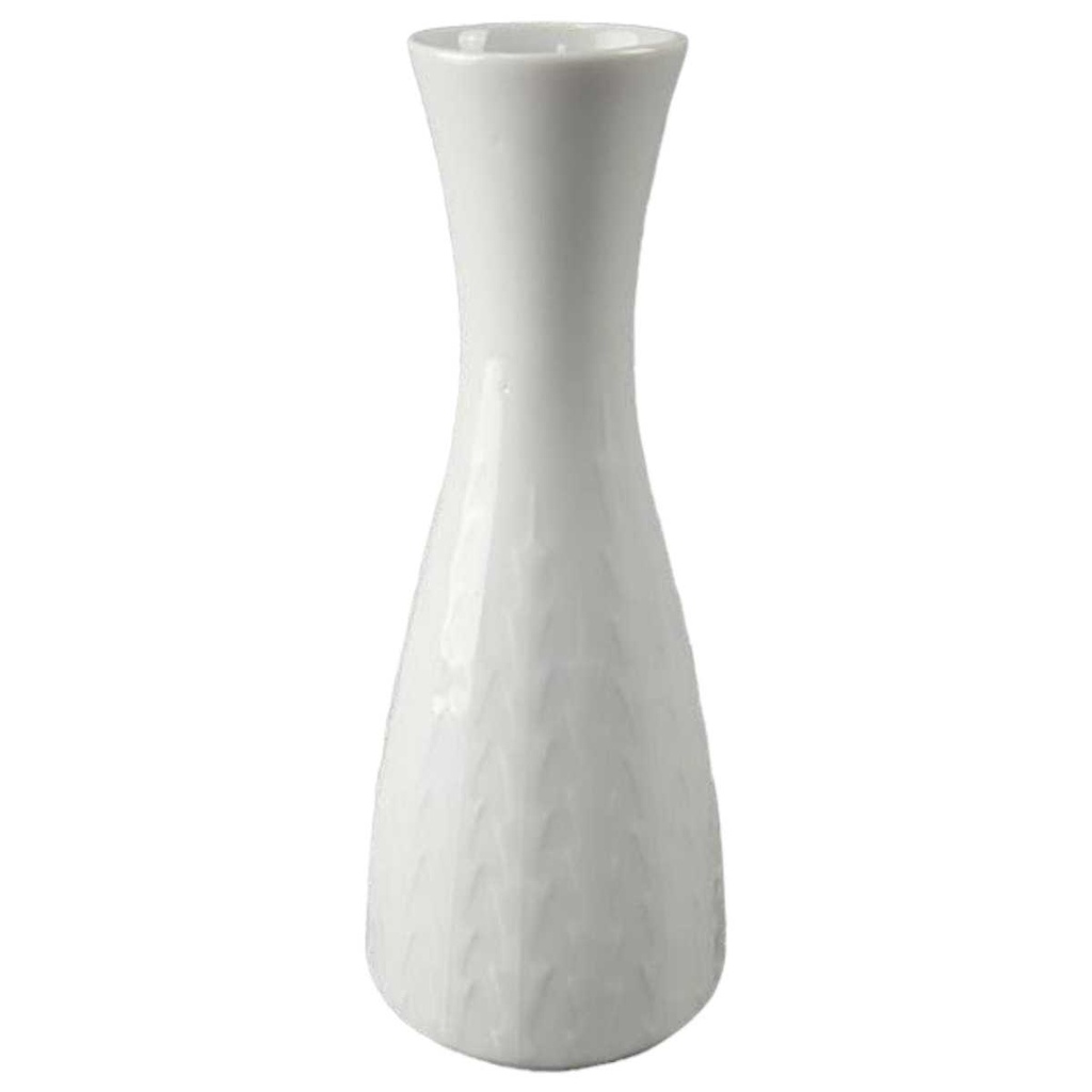 Tischvase Blumenvase 20,5 cm Tirschenreuth Weiß Bavaria gebraucht - gut