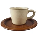Kaffeetasse mit Untertasse Tasse & Gerz Dekor graubraun Braun gebraucht - akzeptabel