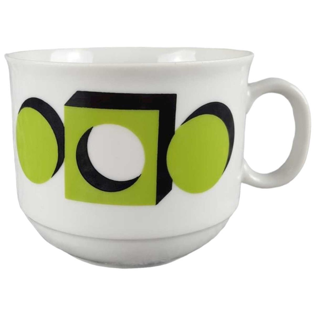 Kaffeetasse Tasse Seltmann Weiden Geometrisches 3D Dekor gebraucht - gut