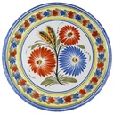 Servierplatte Tortenplatte Tortenständer Einzelteile Henriot Quimper Blumen gebraucht - sehr gut
