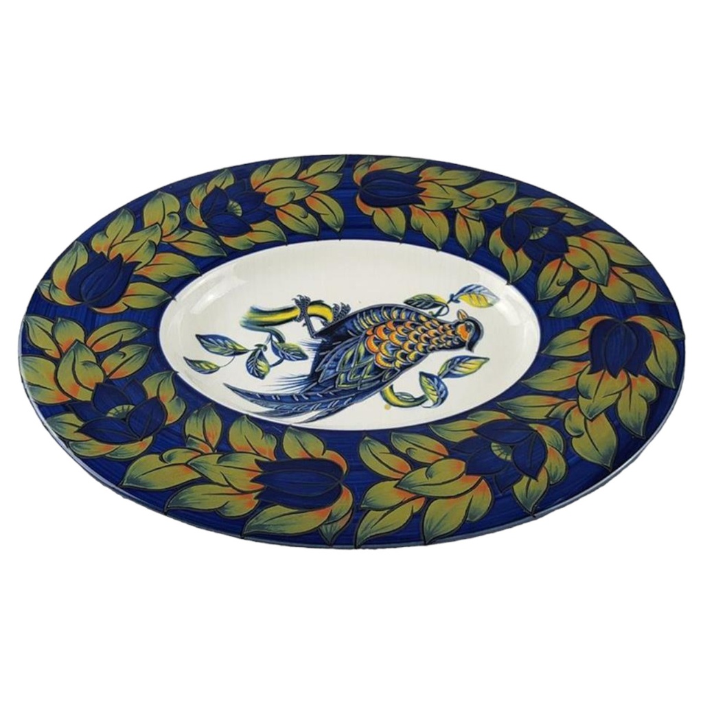 Inta Cado Obstschale oval Keramik Made in Italy 49,5 cmx40 cm