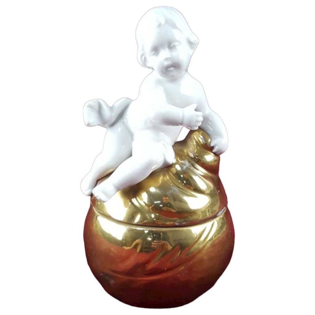 [45817875] Deckeldose Figur Neutettau Einzelteile Weiß gebraucht - gut