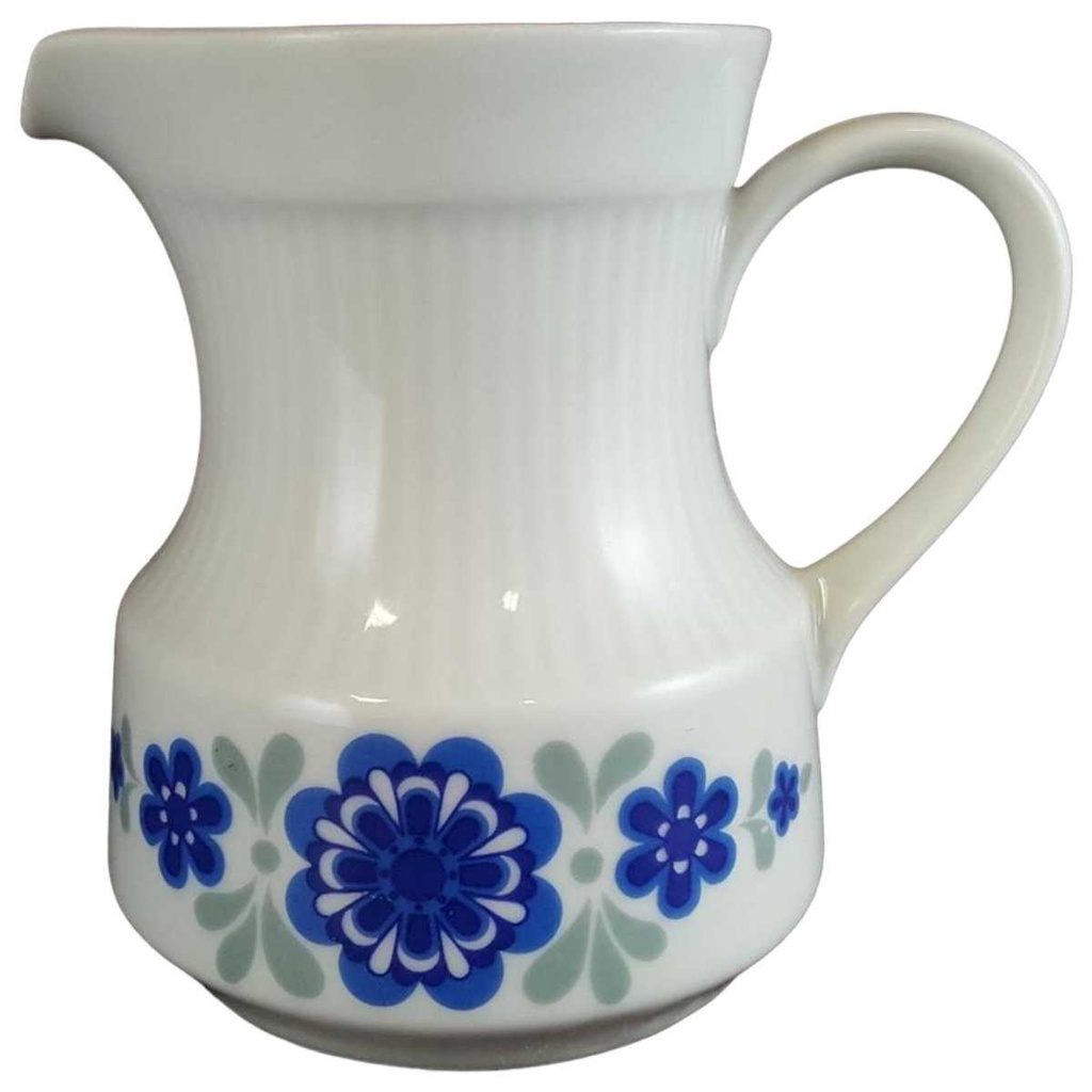 Milchkännchen Mitterteich Form 870 Blumendekor blau grau Blumen gebraucht - sehr gut