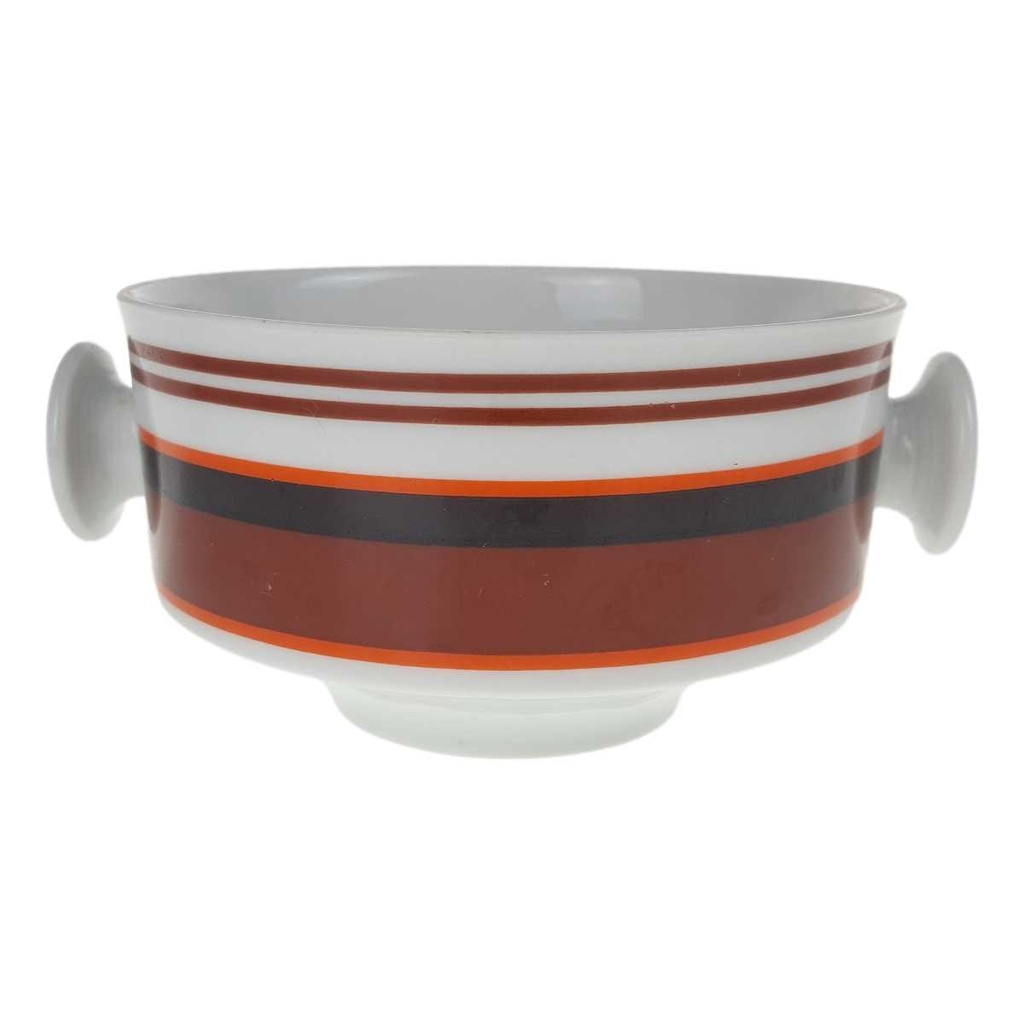 Suppentasse Suppenbecher 0,3 L Retsch Wunsiedel Retro braun orange schwarz gebraucht - gut