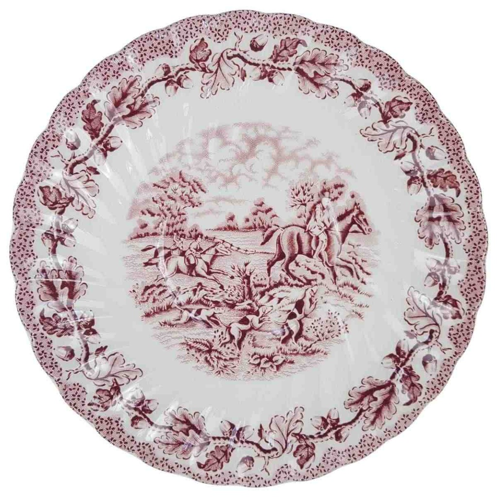 Untertasse 16,8 cm Myott Country Life Rot gebraucht - gut