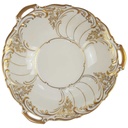 Schale mit Griffen Golddekor 19,3 cm Krautheim Blumendekor Blumen gebraucht - sehr gut