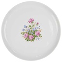 Speiseteller 24 cm Melitta Blumendekor Bunt Blumen gebraucht - gut