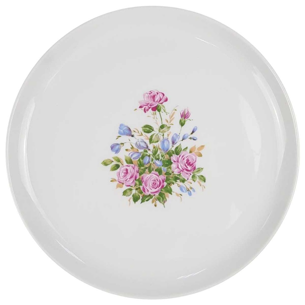 Kuchenteller Dessertteller 19,2 cm Melitta Blumendekor Bunt Blumen gebraucht - gut