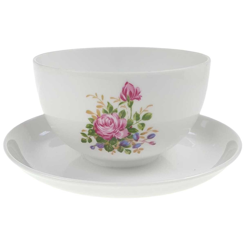 Sauciere 1tlg Melitta Blumendekor Bunt Blumen gebraucht - gut