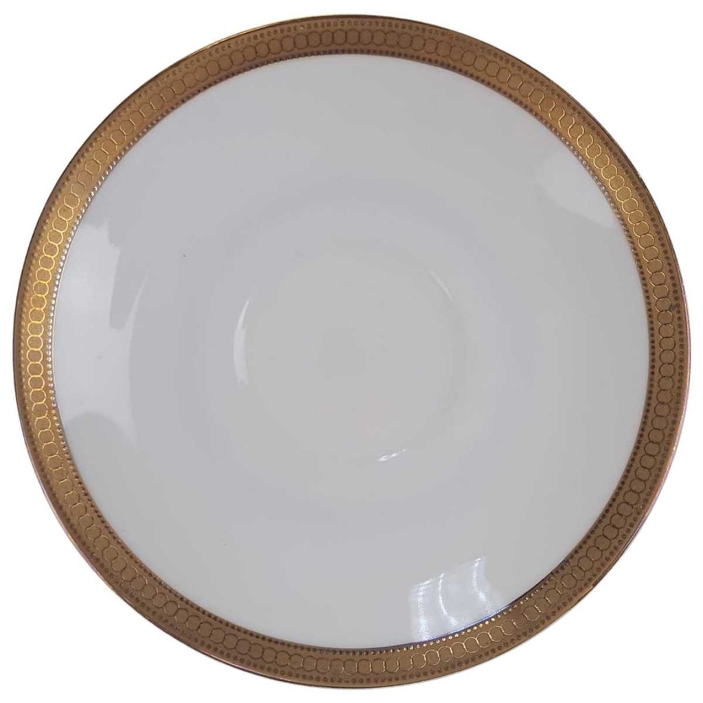 Untertasse für Kaffee 15 cm Winterling Kirchenlamitz Goldene Bordüre 8 mm