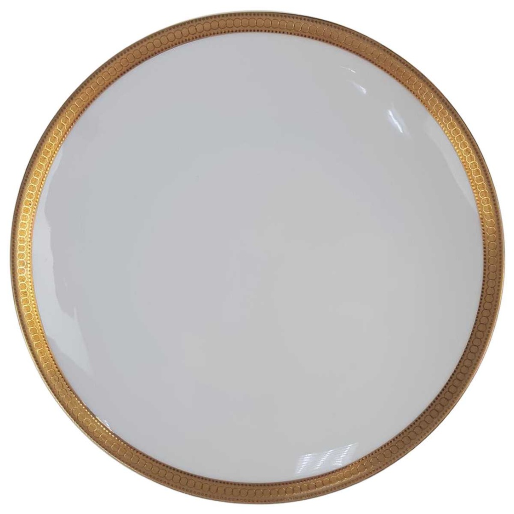 Kuchenteller Dessertteller 19,5 cm Winterling Kirchenlamitz Goldene Bordüre 8 mm gebraucht - gut