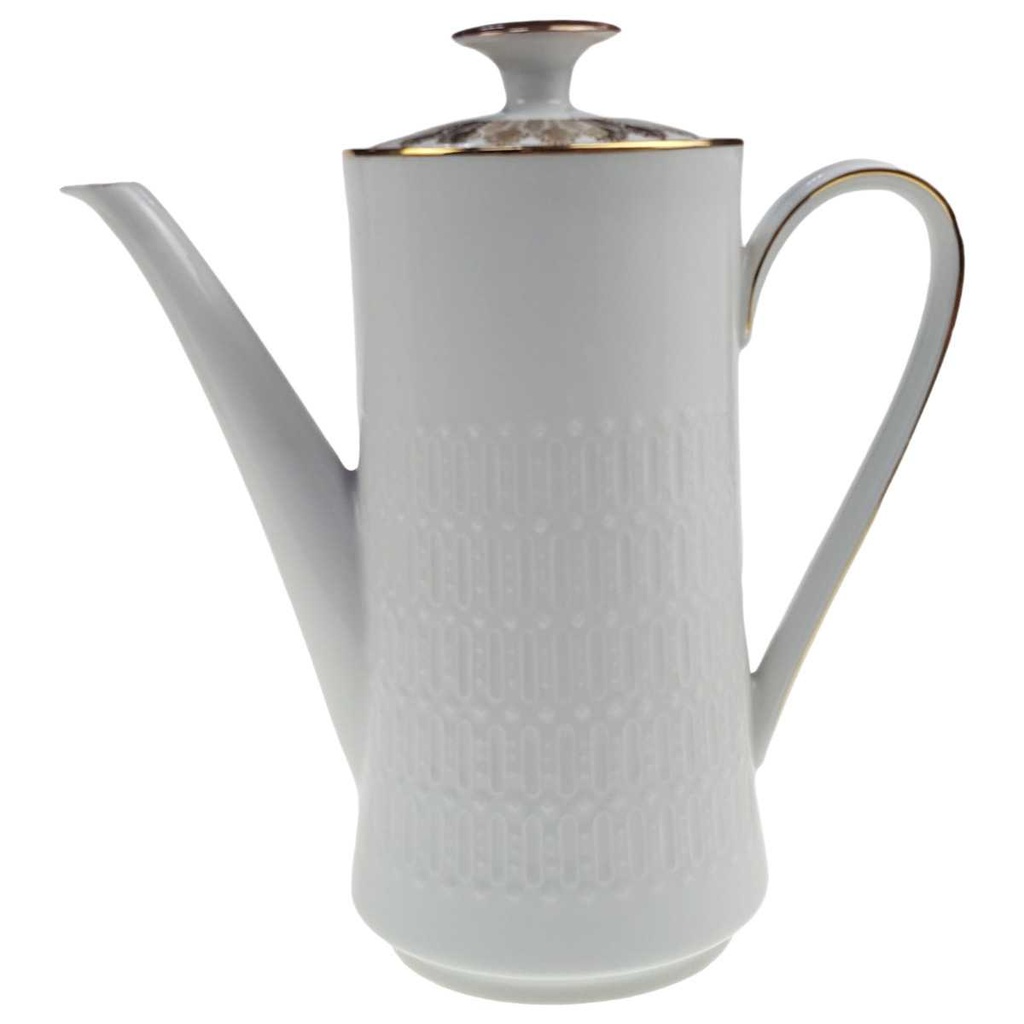 Kaffeekanne 1,25 L Winterling Kirchenlamitz Relief weiß