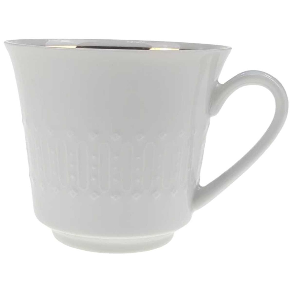 Kaffeetasse Goldrand Winterling Kirchenlamitz Relief Weiß mit gebraucht - gut