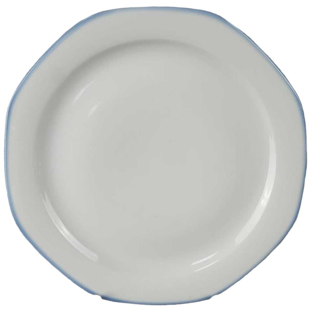 Speiseteller 25 cm Burg Lindau Blaue Linie gebraucht - akzeptabel