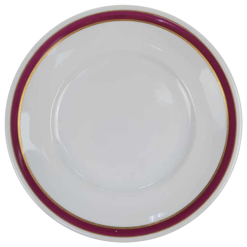 [98383] Kuchenteller Dessertteller Goldrand 19 cm Reichenbach Rosa gebraucht - akzeptabel