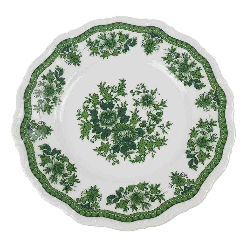 [458168470] Kuchenteller Dessertteller 19,2 cm Seltmann Weiden Barock Hubertus Blumendekor gebraucht - gut