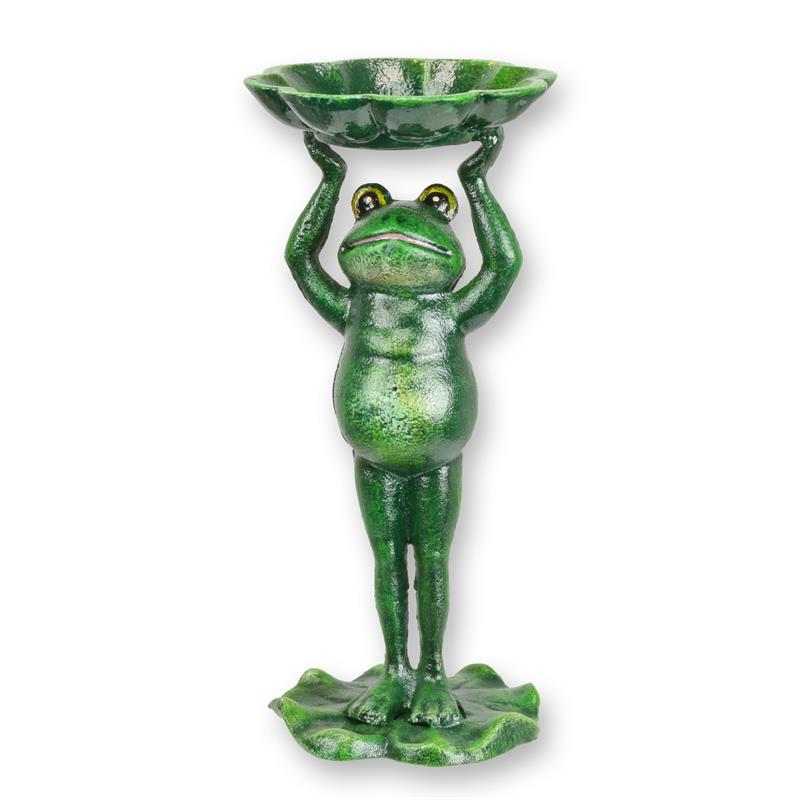 Vogelfutterspender Gusseisen Frosch stehend