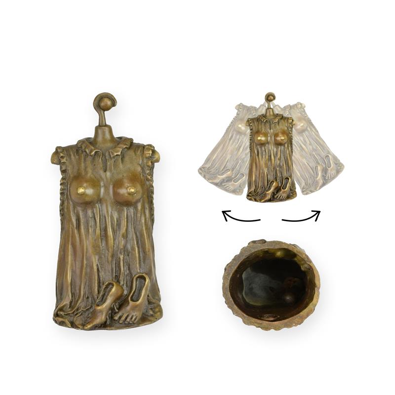Tischglocke Bronze Kleid