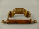 Toillettenpapierhalter Messing Brüniert L 17 cm