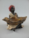 Figur Kunststein Gold/Schwarz