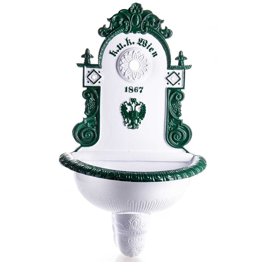 Wandbrunnen Wassersäule Gartenbrunnen Zapfstelle Aluminium #85226