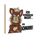 Holzschild 12x18 cm ich schnarche nicht schnurre Spruch Zitat
