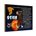 Holzschild 12x18 cm Sternzeichen Stier Planet Venus Dekoration