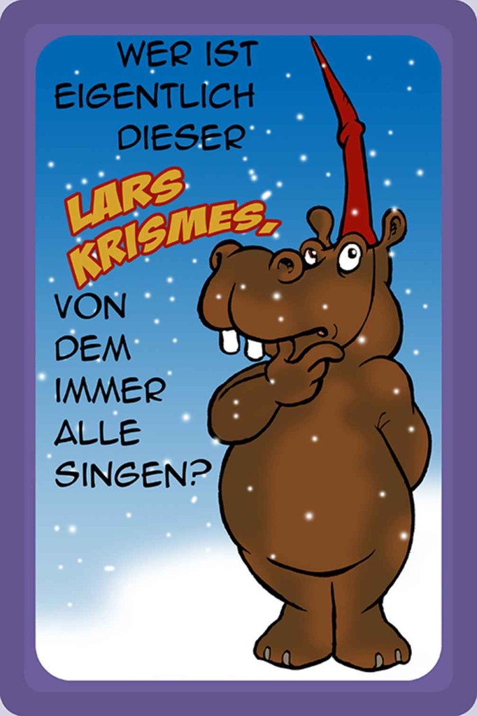 Holzschild 18x12 cm wer ist dieser Lars Krismes Dekoration