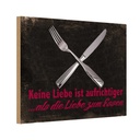 Holzschild 12x18 cm keine Liebe aufrichtiger als Dekoration