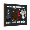 Holzschild 12x18 cm krisensichere Jobs Nachtarbeiter Beruf Arbeit