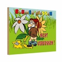 Holzschild 12x18 cm Blumen giessen nicht vergessen