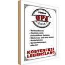 Holzschild 18x12 cm Firma Opa GmbH kostenfrei Oma