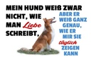 Holzschild 12x18 cm mein Hund weiß zwar Hundeliebe Tier Haustier
