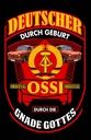 Holzschild 18x12 cm Deutscher durch Geburt Ossi Deutschland