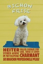 Holzschild 18x12 cm Hund Bichon Frise charmant Tier Haustier