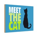 Holzschild 12x18 cm meet the cat Katze Tier Haustier