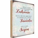Holzschild 18x12 cm Zuhause Familie Segen Spruch Zitat