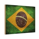 Holzschild 12x18 cm Brasilien Amerika USA