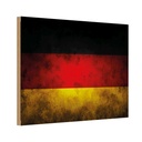 Holzschild 12x18 cm Deutschland Fahne Flagge Wappen