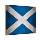 Holzschild 12x18 cm Schottland Fahne Flagge Wappen