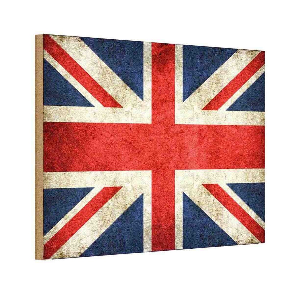 Holzschild 12x18 cm United Kingdom Straße Stadt