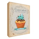 Holzschild 18x12 cm Cupcake mint chocolate best Essen Trinken