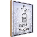 Holzschild 18x12 cm Alkohol 1925 Vodka imported Essen Trinken