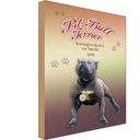 Holzschild 18x12 cm Hund Pit Bull Terrier Amerika 1898 Tier Haustier