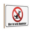 Holzschild 12x18 cm hier ist kein Hundeklo Tier Haustier