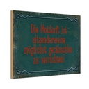 Holzschild 12x18 cm Notdurft ist sitzenderweise Dekoration