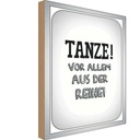 Holzschild 18x12 cm tanze vor allem aus der Reihe Dekoration