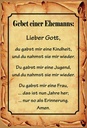 Holzschild 18x12 cm Gebet eines Ehemanns Lieber Gott Spruch Zitat