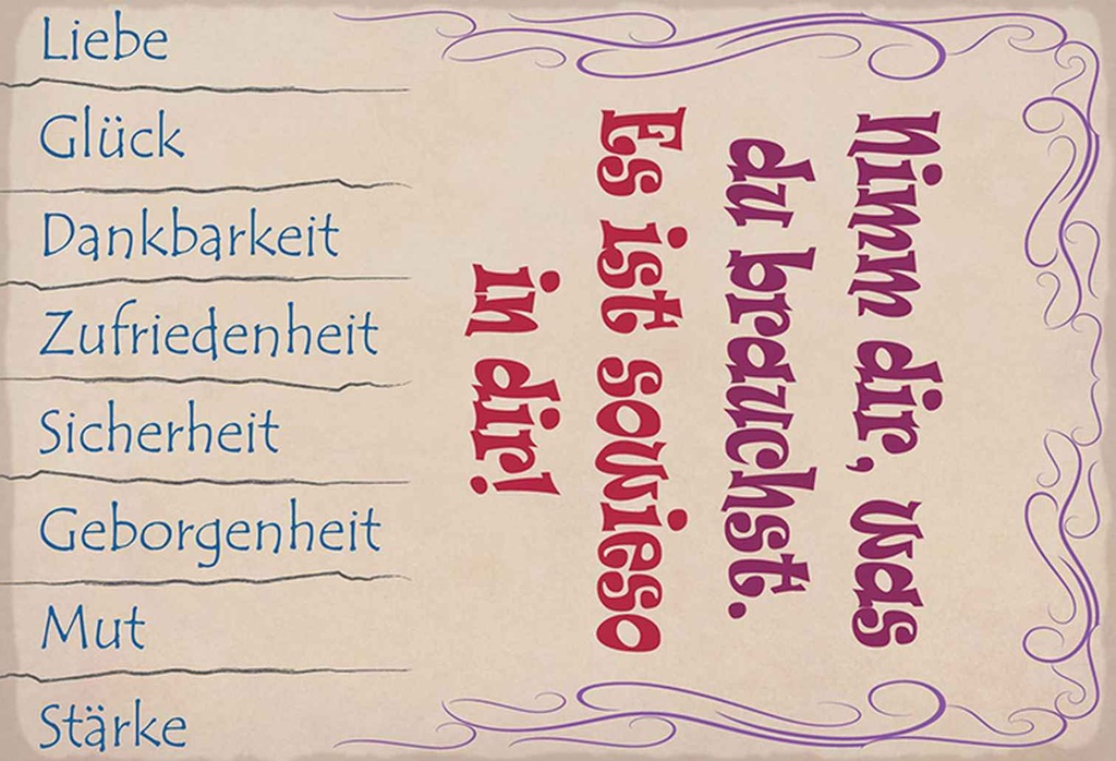Holzschild 18x12 cm Nimm dir was du brauchst Liebe Dekoration